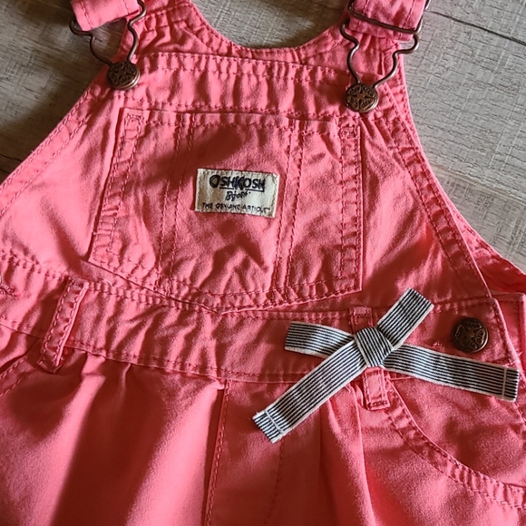 Coral Pink OSHKOSH Overall Dress - Picture 2 of 7